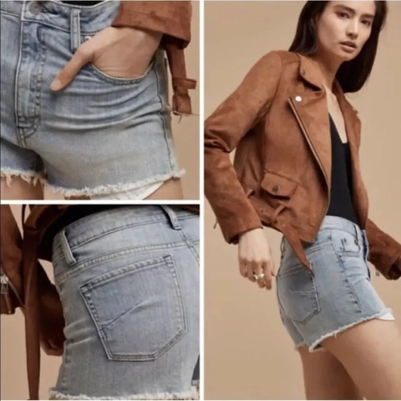 Talula denim light wash distressed shorts - Picture 8 of 15